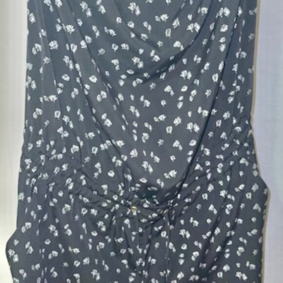 Express Black Floral Strapless Tube-Top Jumpsuit - Picture 3 of 3